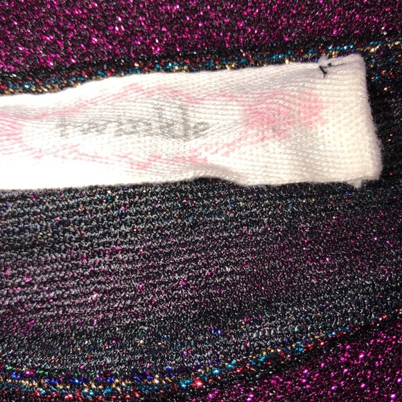 Twinkle size large juniors striped sparkly top - Picture 5 of 7